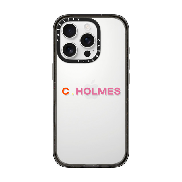 CASETiFY iPhone 16 Pro ケース ブラック インパクトケース Custom Case - C. Holmes