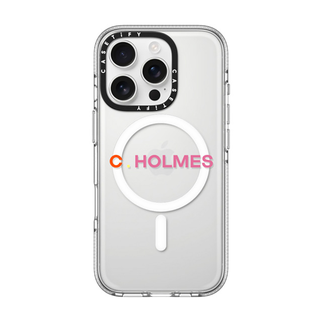 CASETiFY iPhone 16 Pro ケース クリア クリア ケース MagSafe対応 Custom Case - C. Holmes