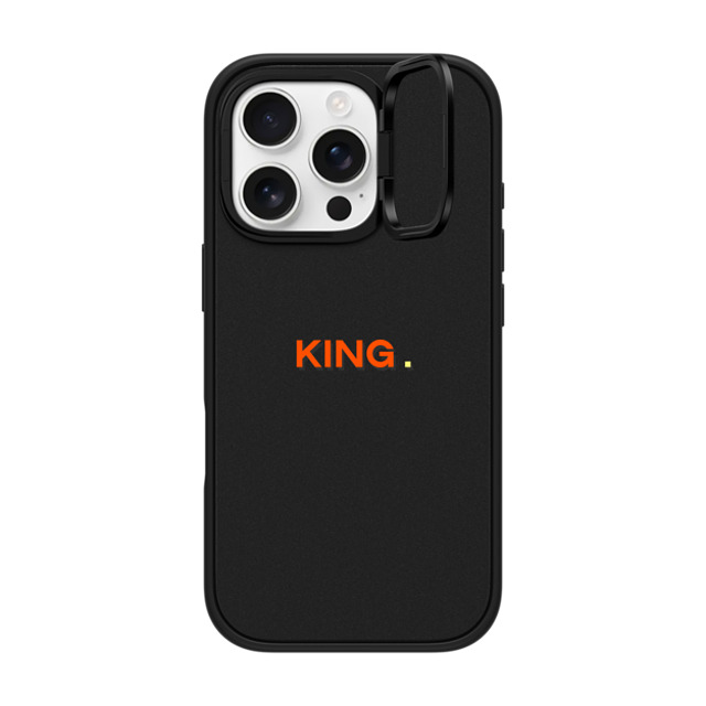 CASETiFY iPhone 16 Pro ケース マットブラック インパクトリングスタンドケース MagSafe対応 Custom Case - King.