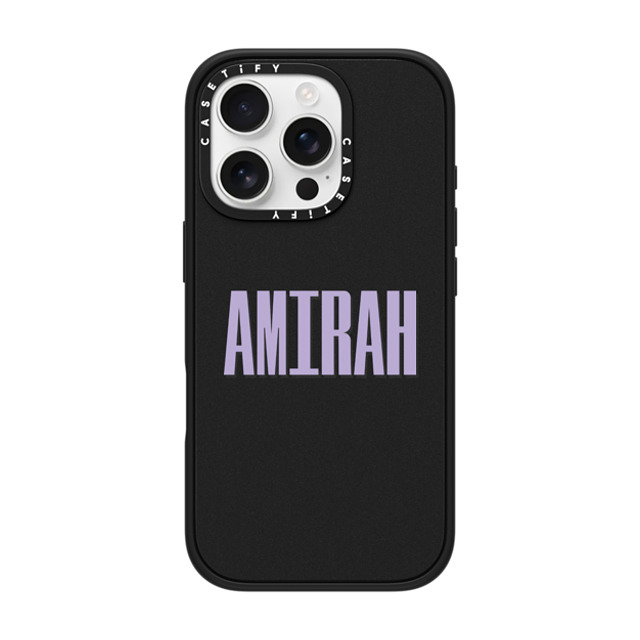 CASETiFY iPhone 16 Pro ケース マットブラック インパクトケース MagSafe対応 Custom Case - Amirah