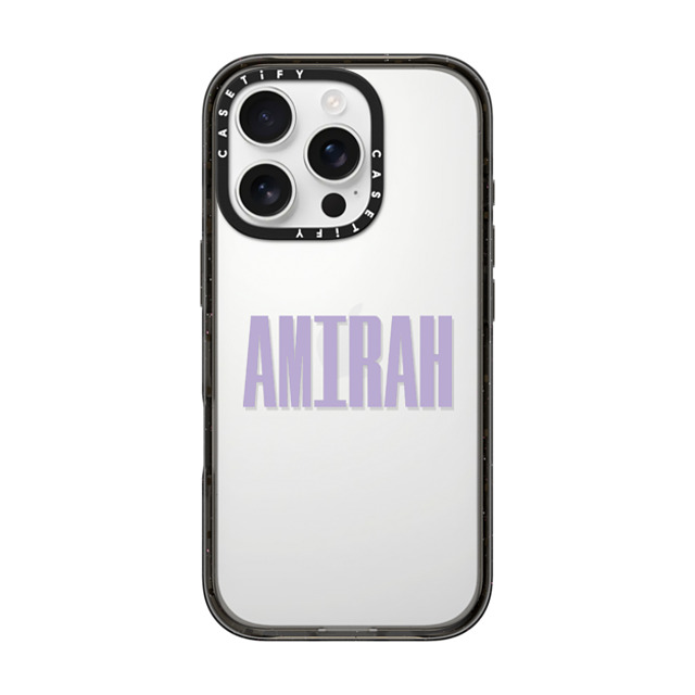 CASETiFY iPhone 16 Pro ケース ブラック インパクトケース Custom Case - Amirah