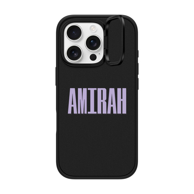 CASETiFY iPhone 16 Pro ケース マットブラック インパクトリングスタンドケース MagSafe対応 Custom Case - Amirah