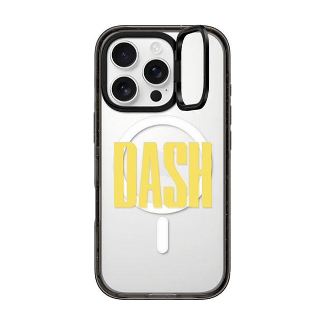 CASETiFY iPhone 16 Pro ケース ブラック インパクトリングスタンドケース MagSafe対応 Custom Case - Dash