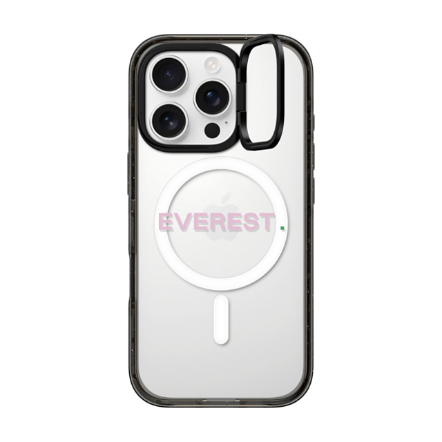 CASETiFY iPhone 16 Pro ケース ブラック インパクトリングスタンドケース MagSafe対応 Custom Case - Everest.