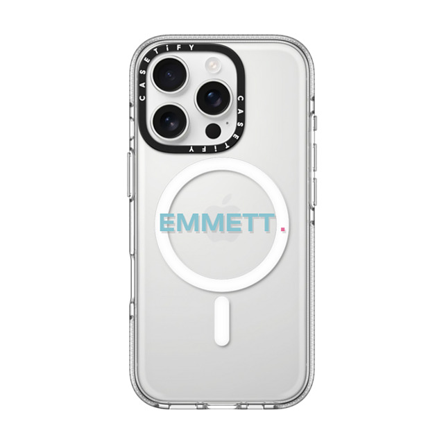 CASETiFY iPhone 16 Pro ケース クリア クリア ケース MagSafe対応 Custom Case - Emmett.