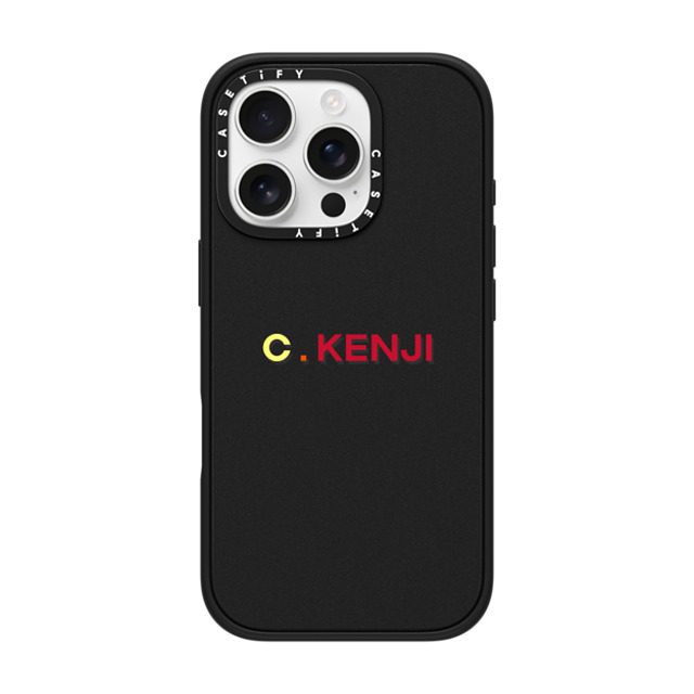 CASETiFY iPhone 16 Pro ケース マットブラック インパクトケース MagSafe対応 Custom Case - c. Kenji