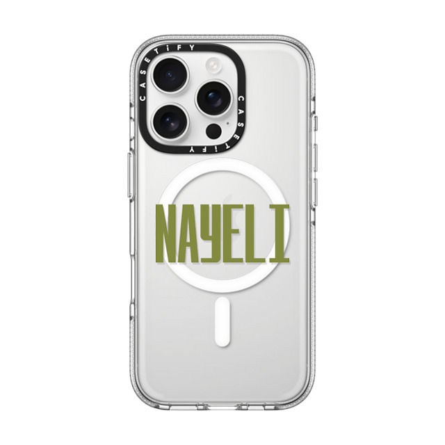 CASETiFY iPhone 16 Pro ケース クリア クリア ケース MagSafe対応 Custom Case - Nayeli