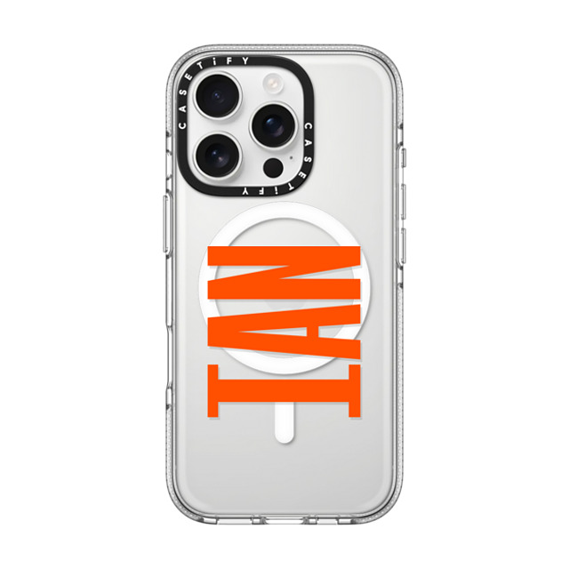 CASETiFY iPhone 16 Pro ケース クリア クリア ケース MagSafe対応 Custom Case - Ian