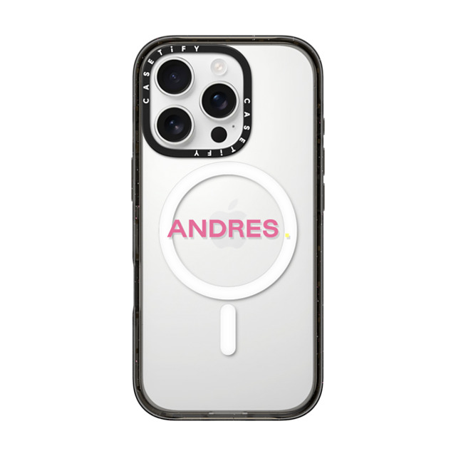 CASETiFY iPhone 16 Pro ケース ブラック インパクトケース MagSafe対応 Custom Case - Andres.