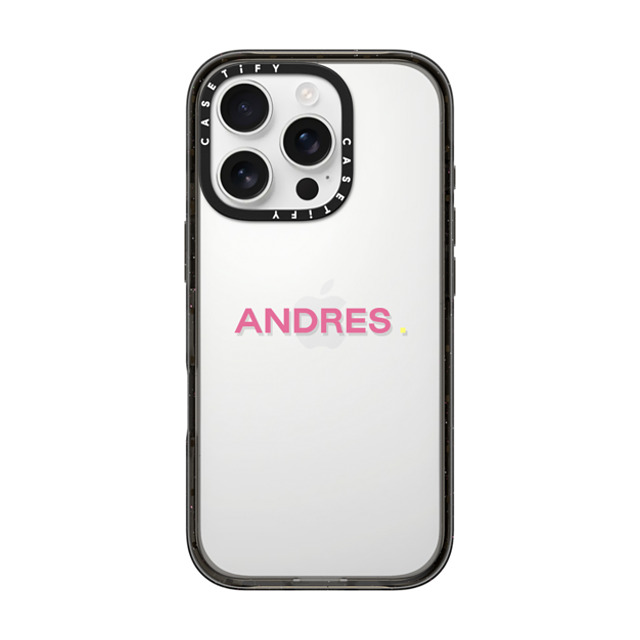 CASETiFY iPhone 16 Pro ケース ブラック インパクトケース Custom Case - Andres.