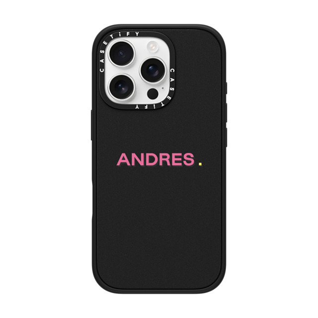 CASETiFY iPhone 16 Pro ケース マットブラック インパクトケース Custom Case - Andres.