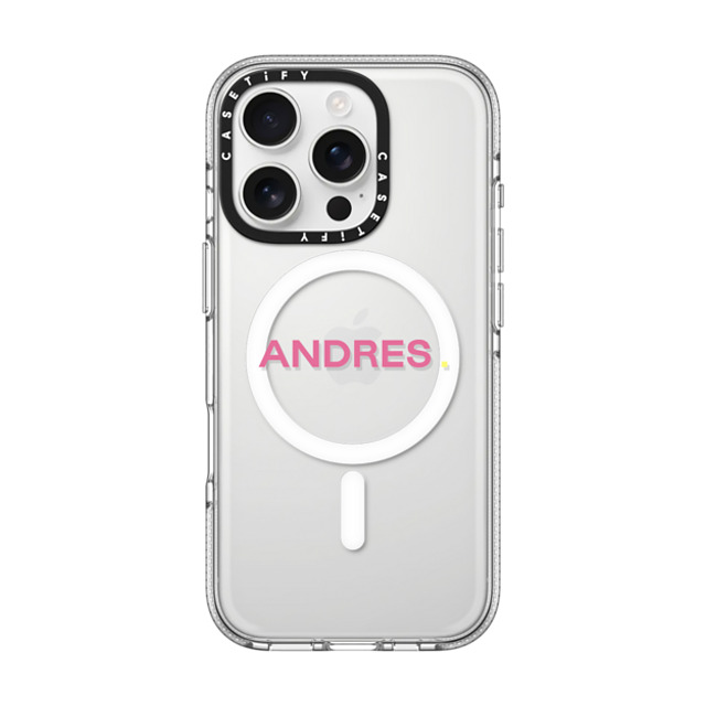 CASETiFY iPhone 16 Pro ケース クリア クリア ケース MagSafe対応 Custom Case - Andres.