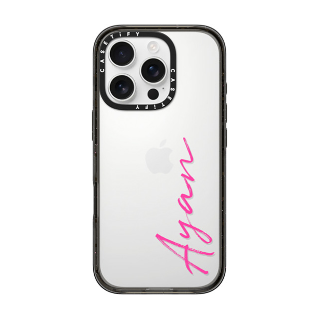 CASETiFY iPhone 16 Pro ケース ブラック インパクトケース Custom Case - Ayan