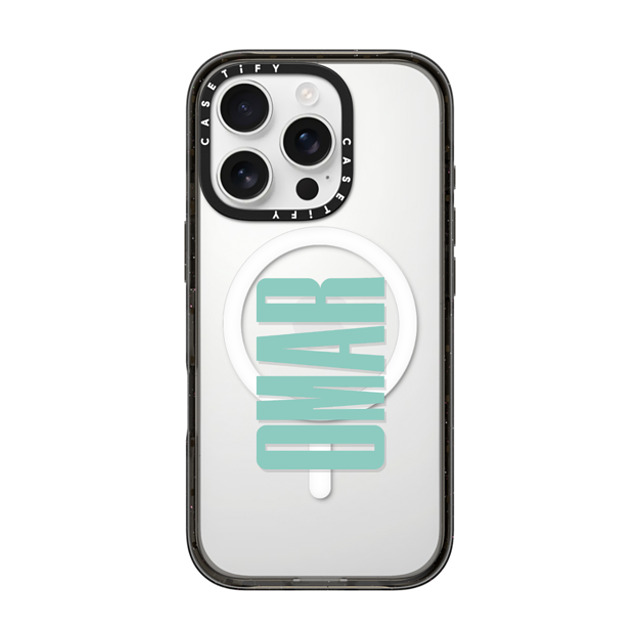 CASETiFY iPhone 16 Pro ケース ブラック インパクトケース MagSafe対応 Custom Case - Omar