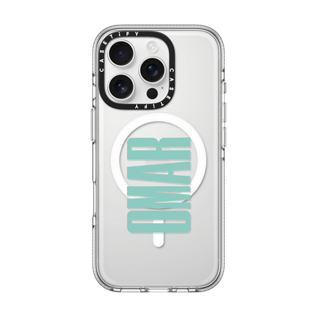 CASETiFY iPhone 16 Pro ケース クリア クリア ケース MagSafe対応 Custom Case - Omar