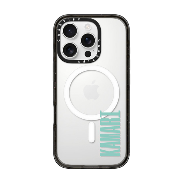 CASETiFY iPhone 16 Pro ケース ブラック インパクトケース MagSafe対応 Custom Case - Kamari