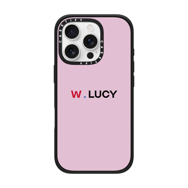 CASETiFY iPhone 16 Pro ケース マットブラック インパクトケース MagSafe対応 Custom Case - w. Lucy