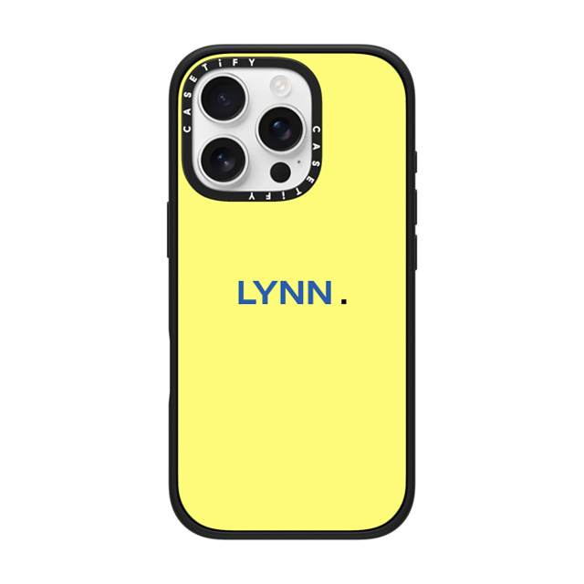 CASETiFY iPhone 16 Pro ケース マットブラック インパクトケース MagSafe対応 Custom Case - Lynn.