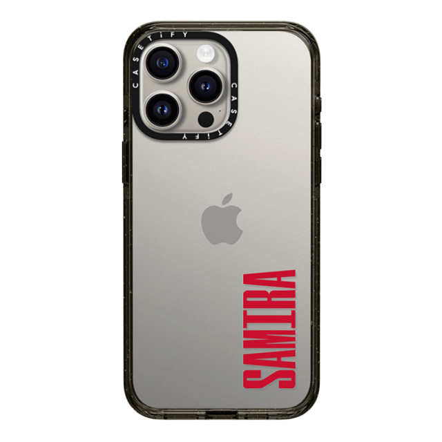 CASETiFY iPhone 15 Pro Max ケース ブラック インパクトケース Custom Case - Samira