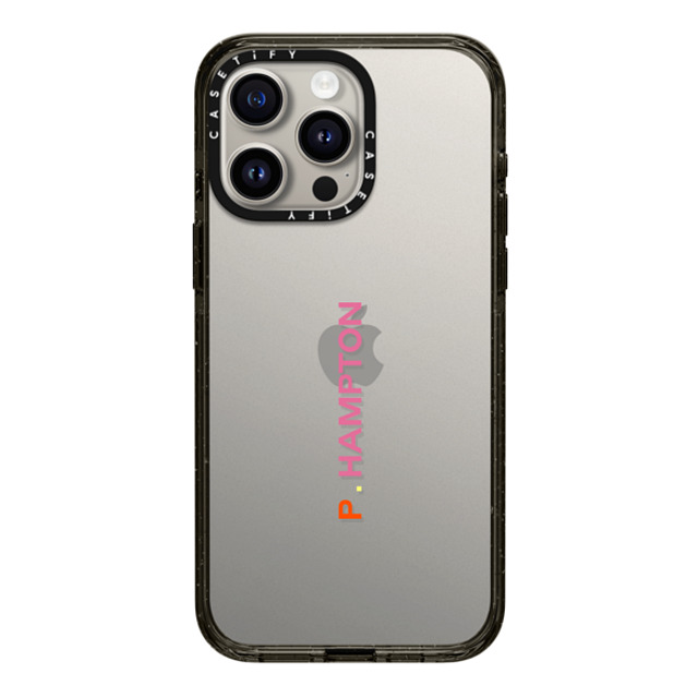 CASETiFY iPhone 15 Pro Max ケース ブラック インパクトケース Custom Case - p. Hampton