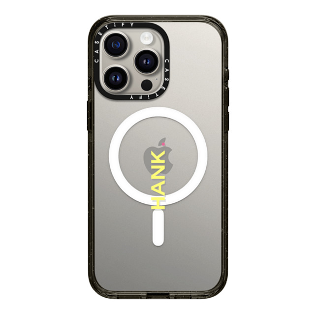 CASETiFY iPhone 15 Pro Max ケース ブラック インパクトケース MagSafe対応 Custom Case - Hank.