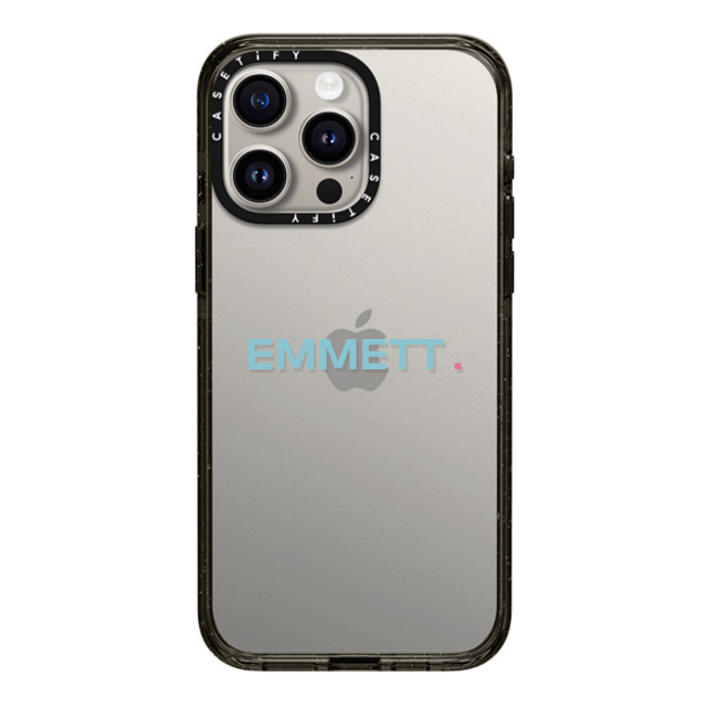 CASETiFY iPhone 15 Pro Max ケース ブラック インパクトケース Custom Case - Emmett.