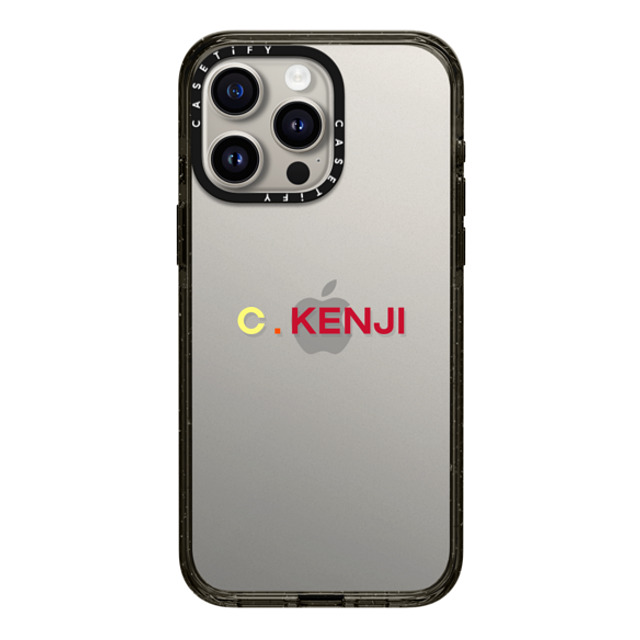 CASETiFY iPhone 15 Pro Max ケース ブラック インパクトケース Custom Case - c. Kenji