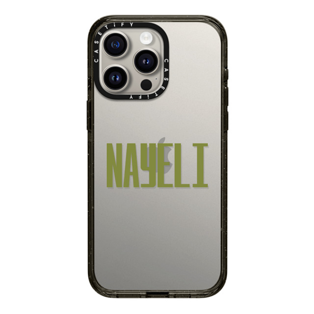 CASETiFY iPhone 15 Pro Max ケース ブラック インパクトケース Custom Case - Nayeli