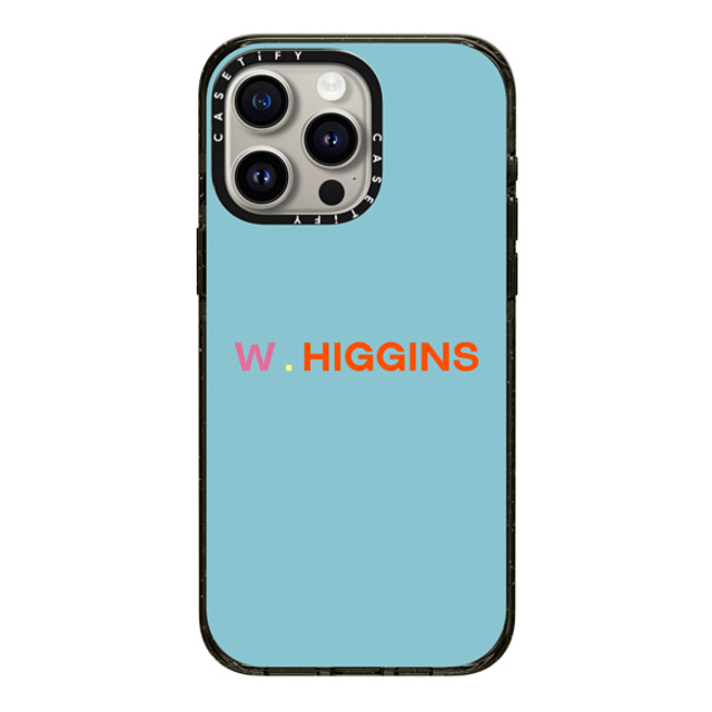 CASETiFY iPhone 15 Pro Max ケース ブラック インパクトケース Custom Case - w. Higgins