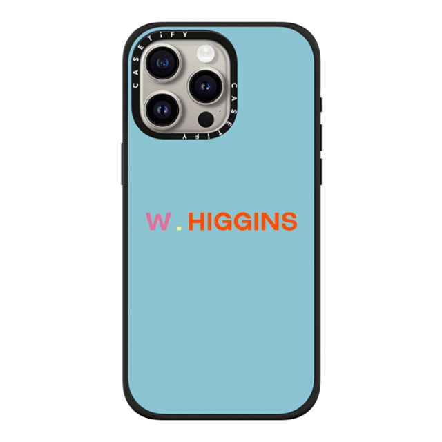 CASETiFY iPhone 15 Pro Max ケース マットブラック インパクトケース MagSafe対応 Custom Case - w. Higgins