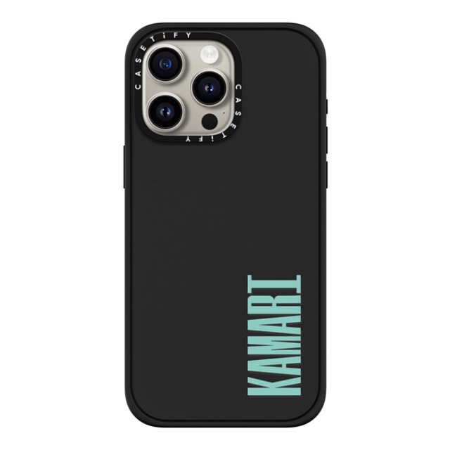 CASETiFY iPhone 15 Pro Max ケース マットブラック インパクトケース MagSafe対応 Custom Case - Kamari