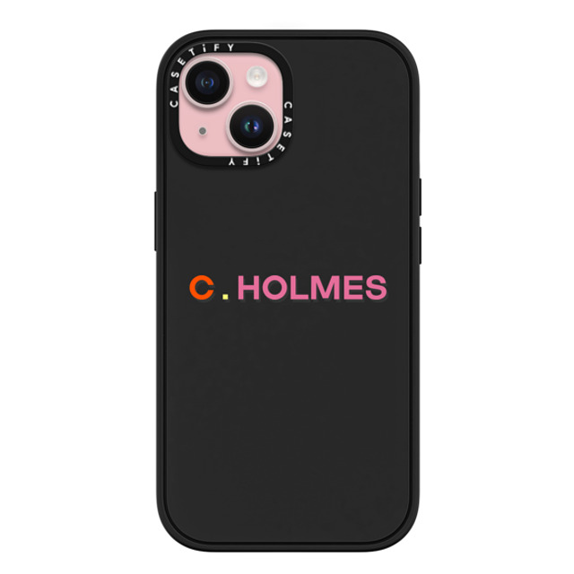 CASETiFY iPhone 15 ケース マットブラック インパクトケース MagSafe対応 Custom Case - C. Holmes