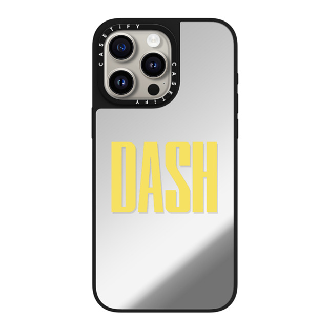 CASETiFY iPhone 15 Pro Max ケース Silver on Black ミラーケース MagSafe対応 Custom Case - Dash