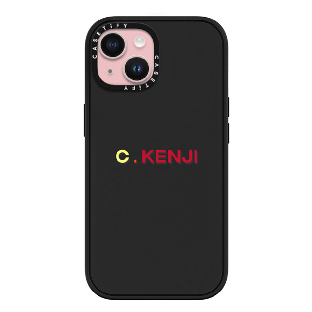 CASETiFY iPhone 15 ケース マットブラック インパクトケース MagSafe対応 Custom Case - c. Kenji