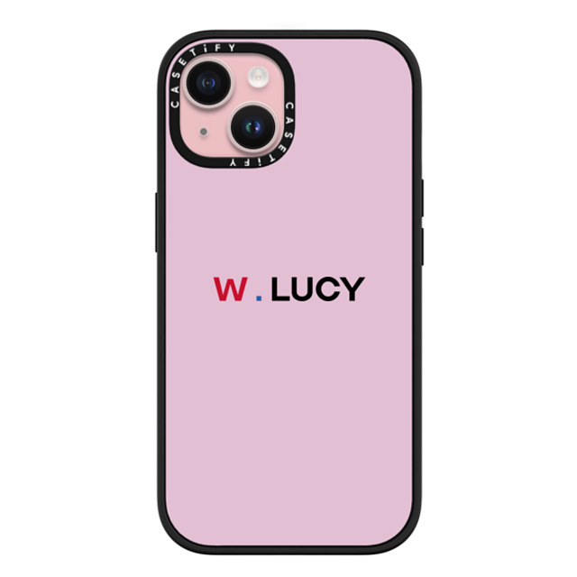 CASETiFY iPhone 15 ケース マットブラック インパクトケース MagSafe対応 Custom Case - w. Lucy