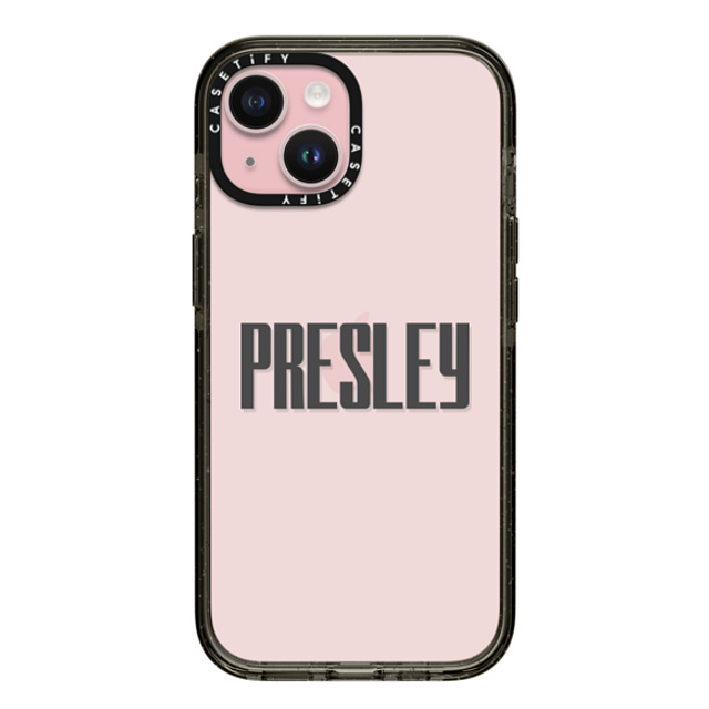 CASETiFY iPhone 15 ケース ブラック インパクトケース Custom Case - Presley