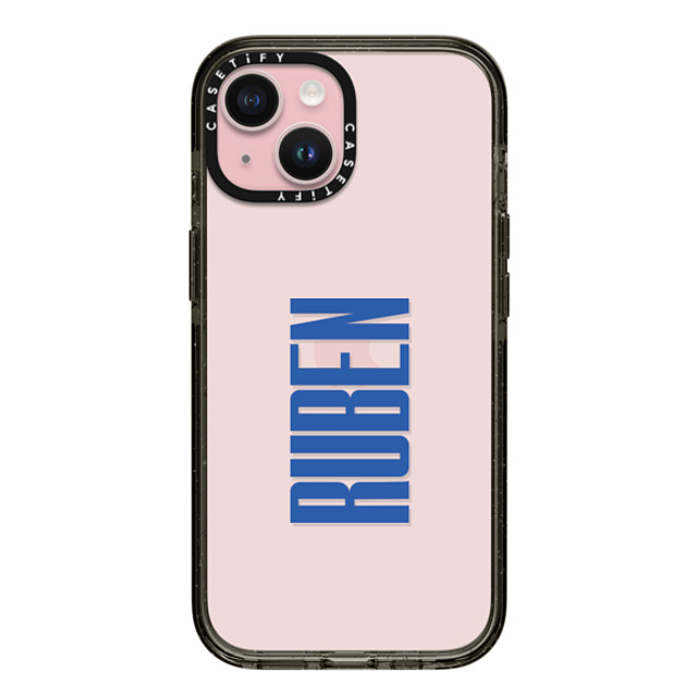 CASETiFY iPhone 15 ケース ブラック インパクトケース Custom Case - Ruben