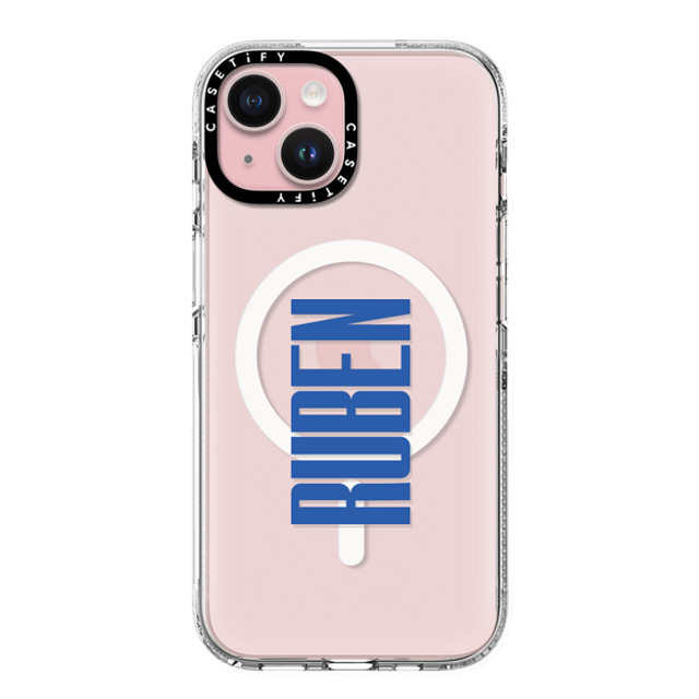 CASETiFY iPhone 15 ケース クリア クリア ケース MagSafe対応 Custom Case - Ruben