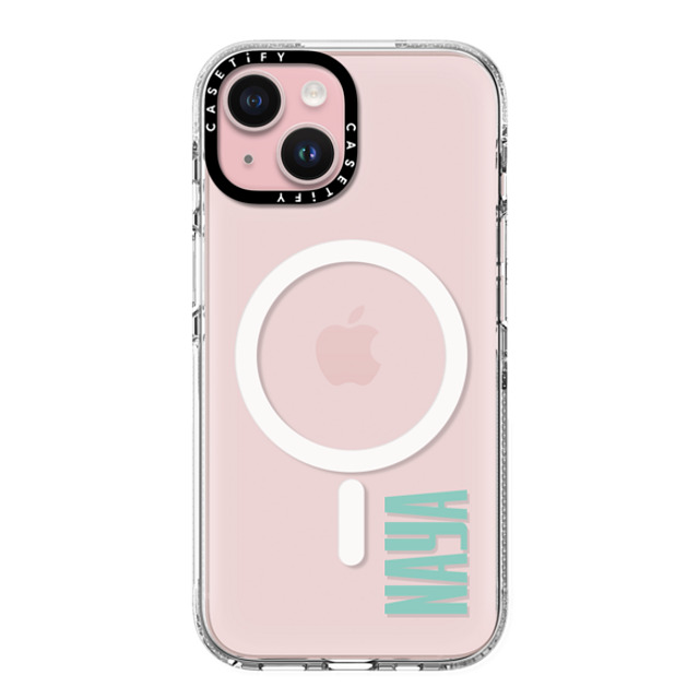 CASETiFY iPhone 15 ケース クリア クリア ケース MagSafe対応 Custom Case - Naya