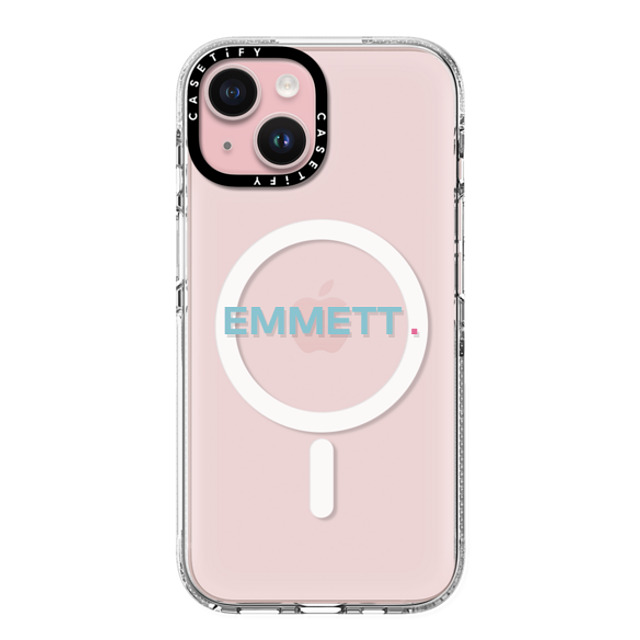 CASETiFY iPhone 15 ケース クリア クリア ケース MagSafe対応 Custom Case - Emmett.