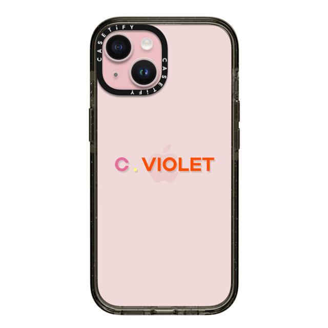 CASETiFY iPhone 15 ケース ブラック インパクトケース Custom Case - c. Violet