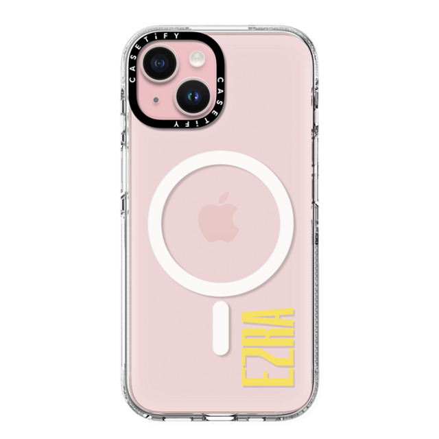 CASETiFY iPhone 15 ケース クリア クリア ケース MagSafe対応 Custom Case - Ezra