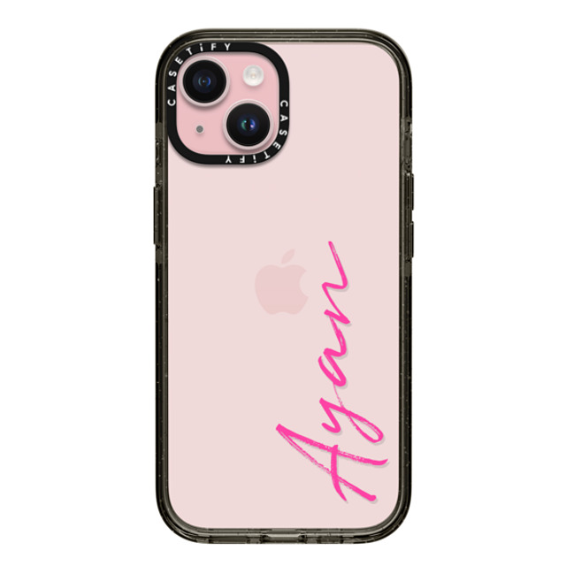 CASETiFY iPhone 15 ケース ブラック インパクトケース Custom Case - Ayan