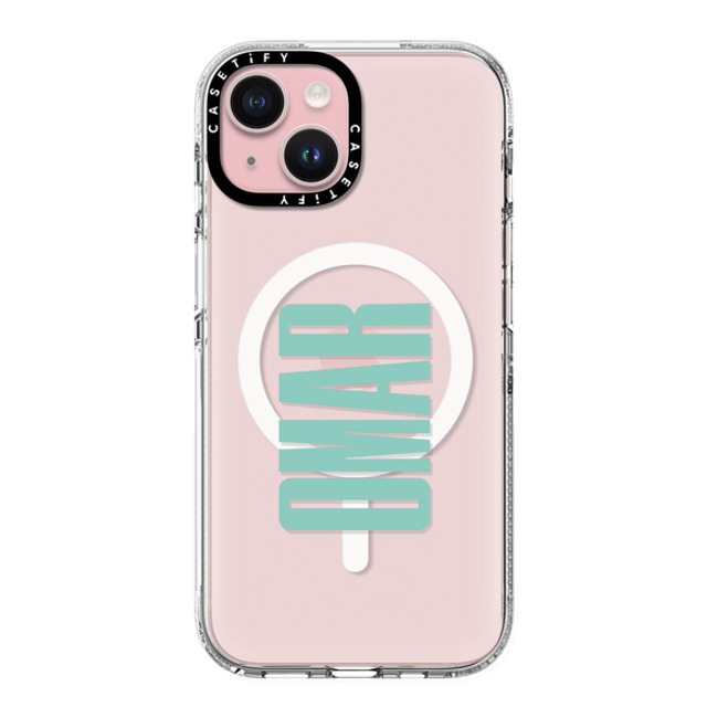 CASETiFY iPhone 15 ケース クリア クリア ケース MagSafe対応 Custom Case - Omar