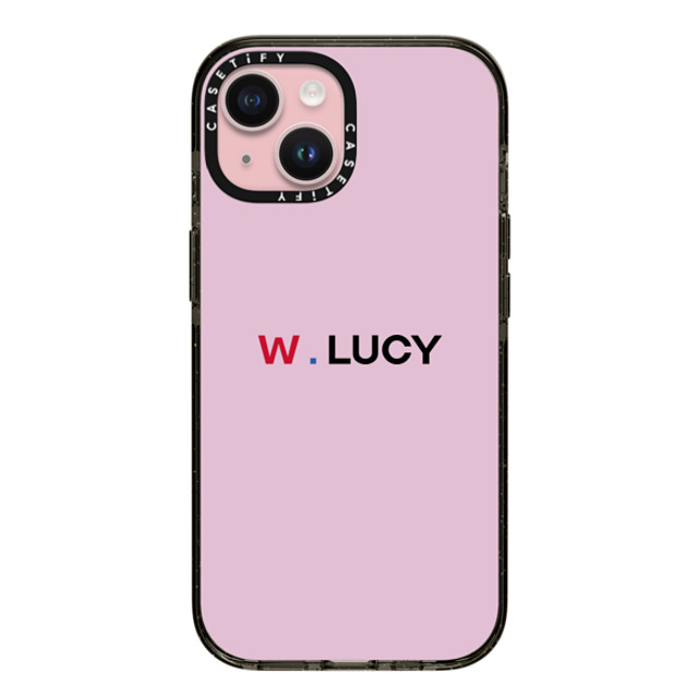 CASETiFY iPhone 15 ケース ブラック インパクトケース Custom Case - w. Lucy