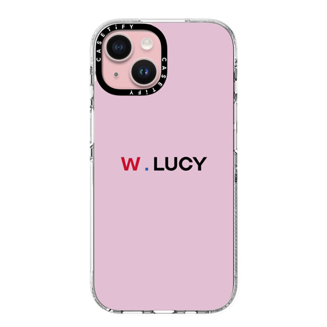 CASETiFY iPhone 15 ケース クリア クリア ケース MagSafe対応 Custom Case - w. Lucy