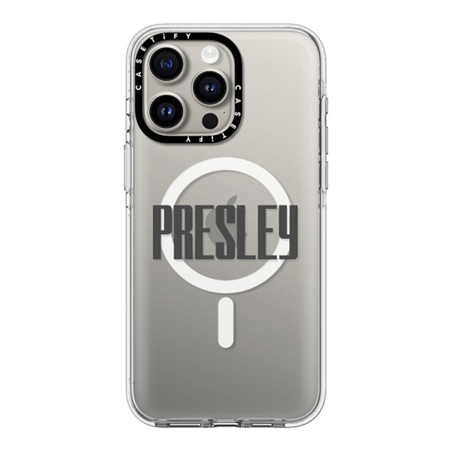 CASETiFY iPhone 15 Pro Max ケース クリア クリア ケース MagSafe対応 Custom Case - Presley