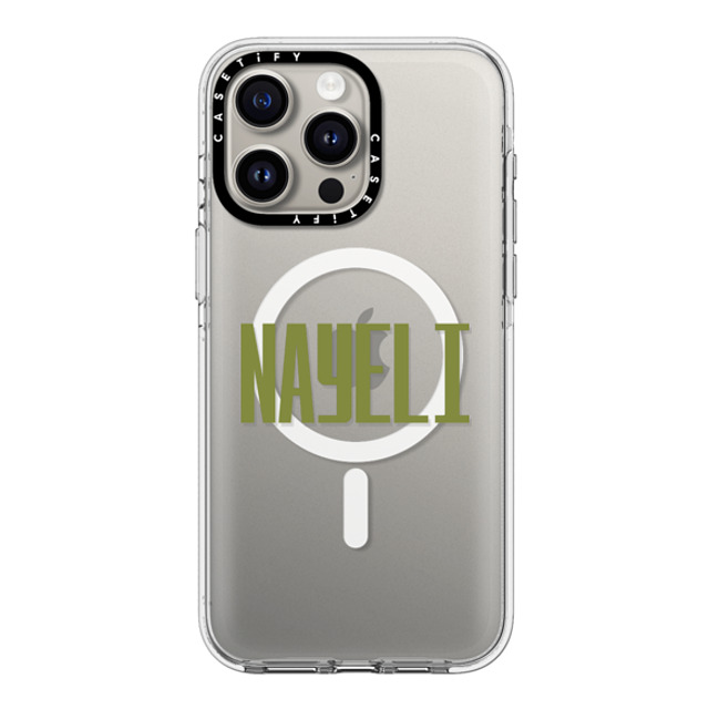 CASETiFY iPhone 15 Pro Max ケース クリア クリア ケース MagSafe対応 Custom Case - Nayeli