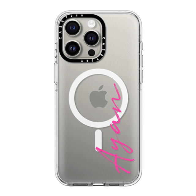 CASETiFY iPhone 15 Pro Max ケース クリア クリア ケース MagSafe対応 Custom Case - Ayan