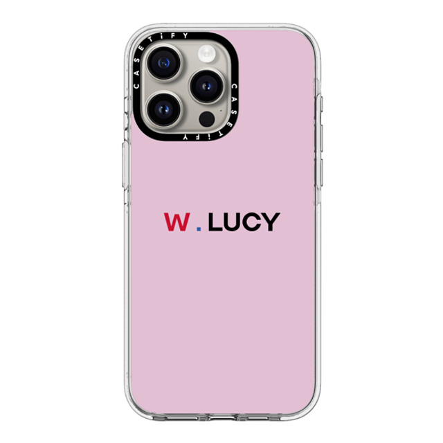 CASETiFY iPhone 15 Pro Max ケース クリア クリア ケース MagSafe対応 Custom Case - w. Lucy